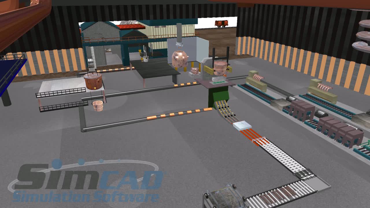 Steel mill manufacturing simulation: video poster
